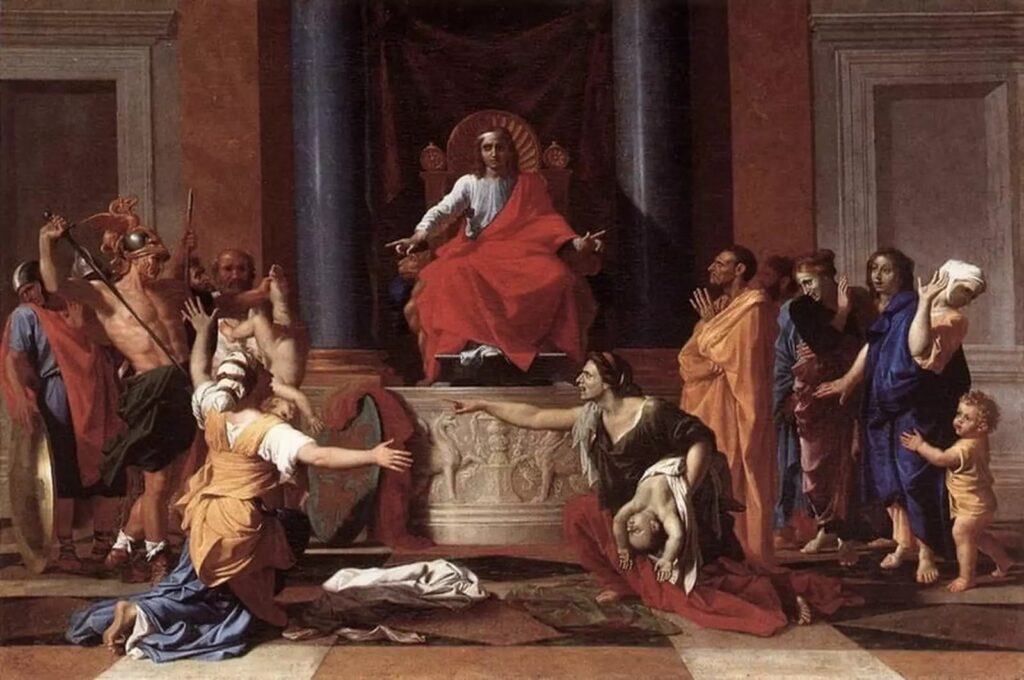 the wisdom of King Solomon painting